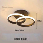 Modern 2 Rings LED Ceiling Light Creative Ceiling Lamp