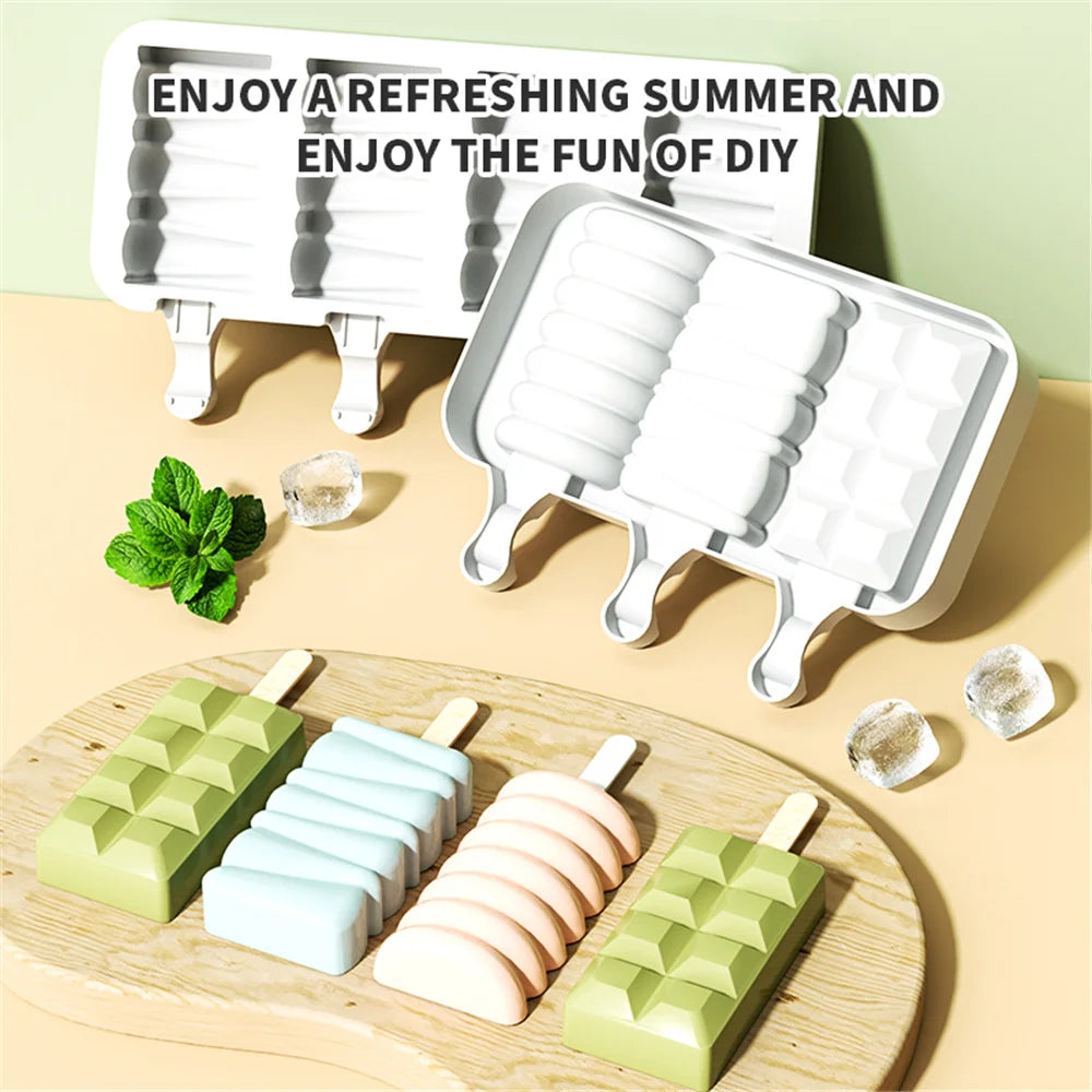 BPA Free Silicone Popsicle Mold – Reusable Easy Release Ice Pop Maker