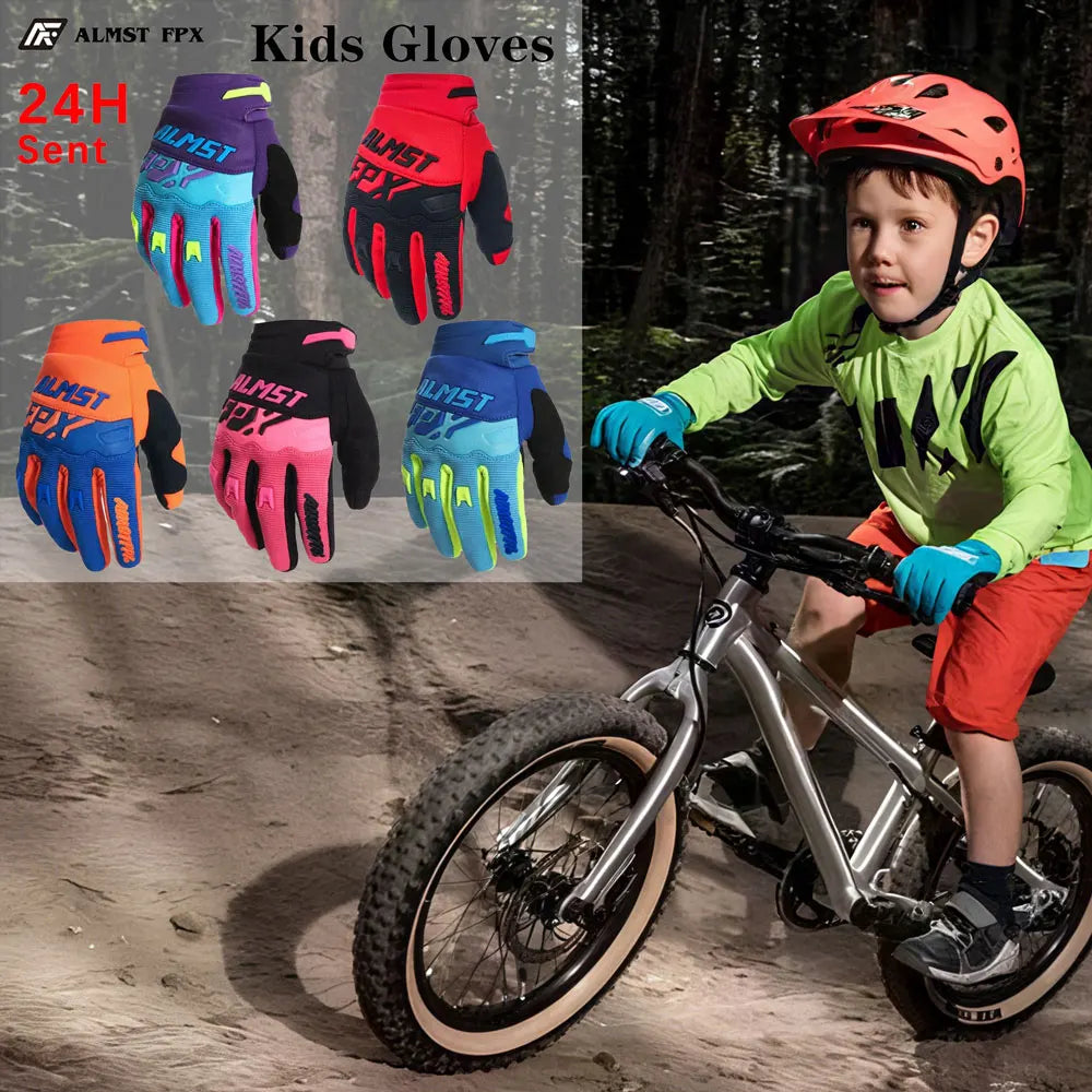 Kids Cycling Gloves Boys Girls Anti Slip Balance Bike Gloves Soft Grip Main image