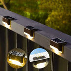 Waterproof Solar LED Step Lights for Garden & Patio Decor