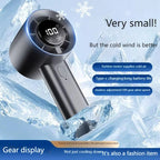 Portable Mini Handheld Fan with LED Display USB Cooling Fan