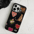 Luminous Graffiti Love Case for iPhone 16 15 14 13 12 11 Pro Max