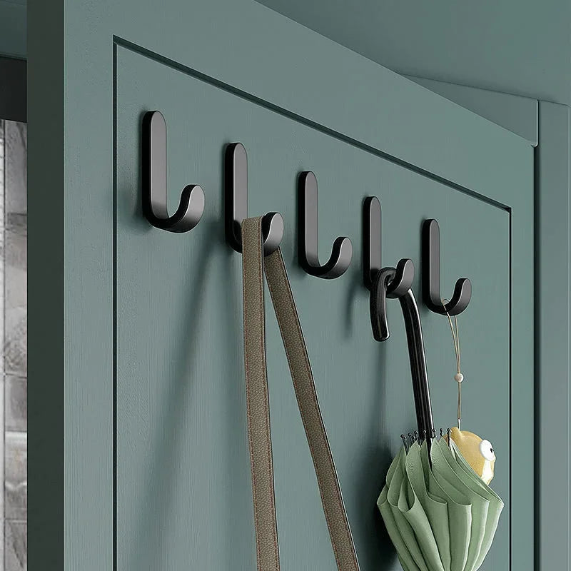 6Pcs Self-Adhesive J Hooks Waterproof Wall Hangers for Home Main image