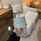500ml Kids Water Bottle with Straw Leakproof Cup