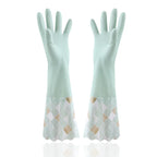 Reusable Rubber Cleaning Gloves Waterproof Non-Slip