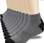 10 Pairs Men's Bamboo Fiber Socks Breathable Cotton Sports & Business Sox