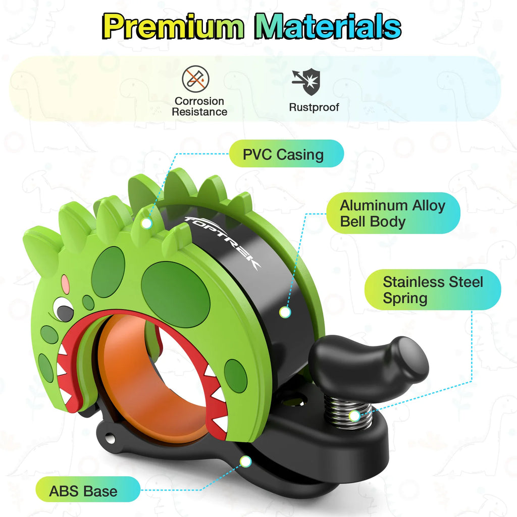 Toptrek Kid Funny Bicycle Bell Creative Kids Bike Safety Horn