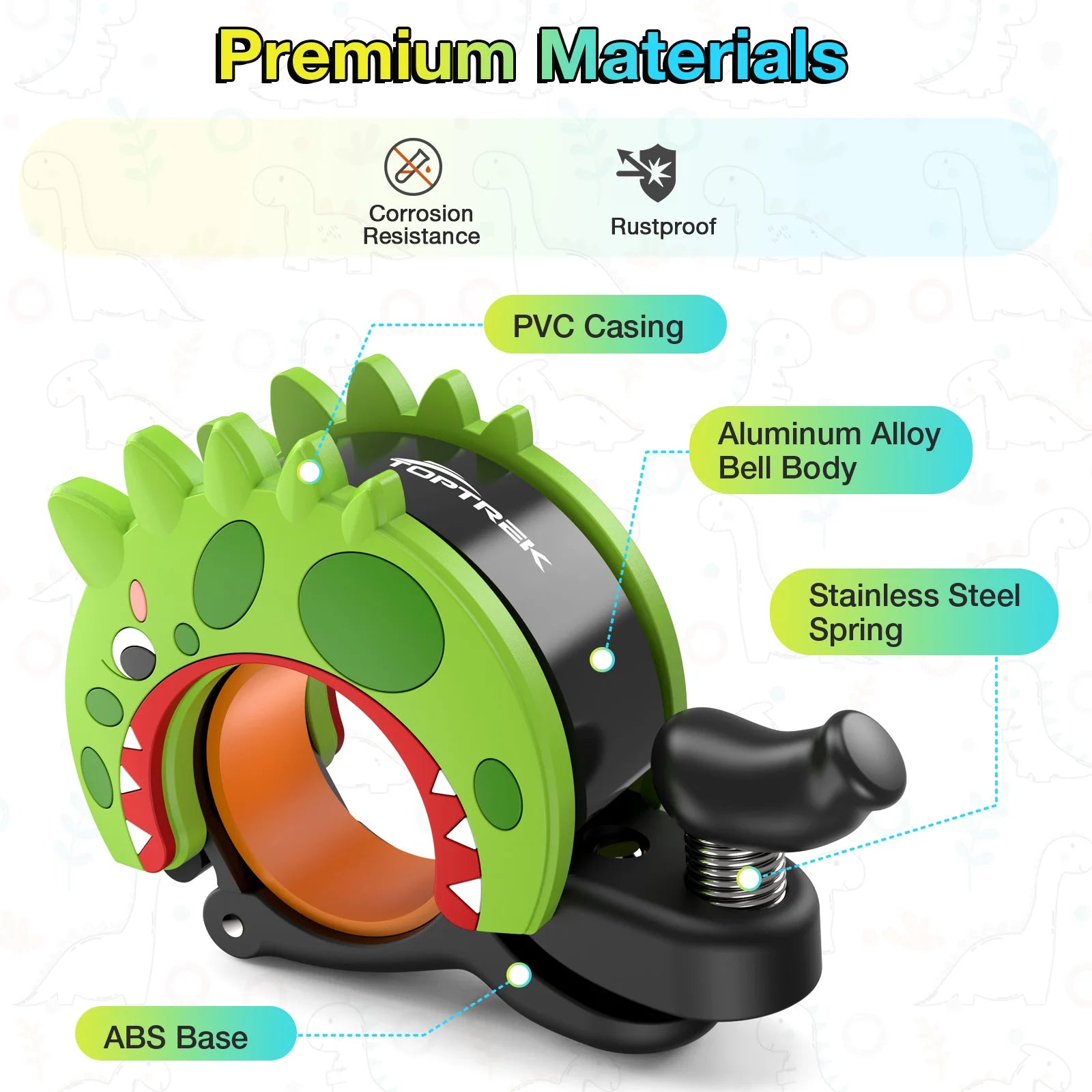 Toptrek Kid Funny Bicycle Bell Creative Kids Bike Safety Horn