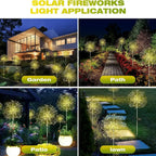 Solar Firework Dandelion Lights for Garden & Lawn Decor