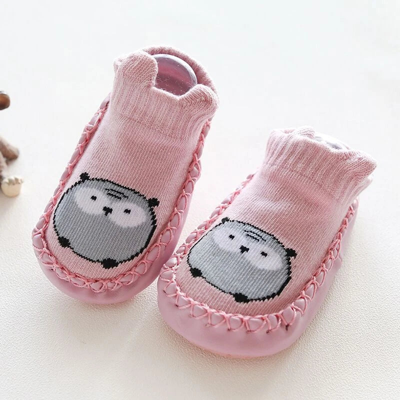Baby Socks Slippers Rubber Sole Anti-Slip Indoor Shoes for Toddlers
