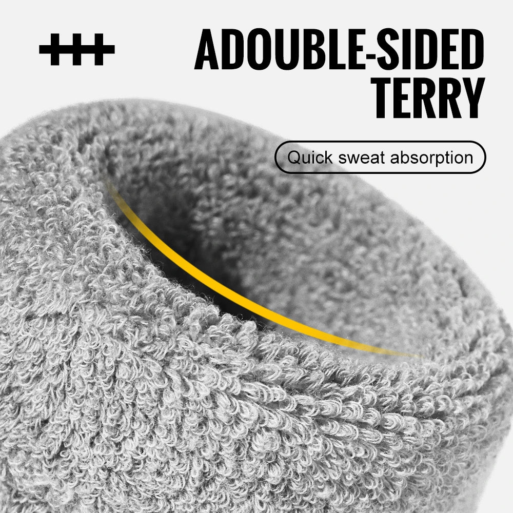 Absorbent Sweat Wristbands for Gym & Fitness Quick Dry Wrist Bands