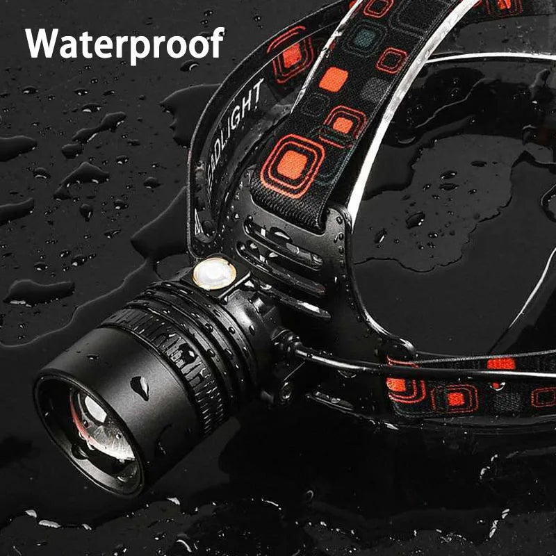Powerful LED Rechargeable Headlamp High Lumen Light
