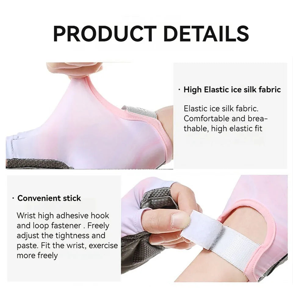 Cycling Gloves Half Finger Anti Slip Breathable Gym MTB Fitness
