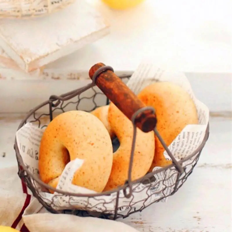 Kitchen Egg Basket Iron Storage Basket
