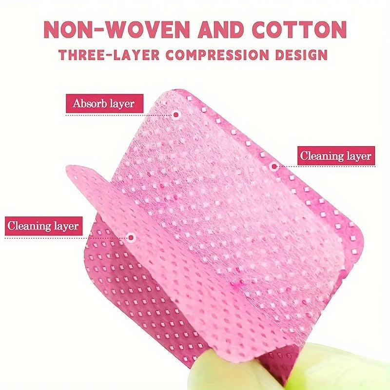 Lint-Free Nail Wipes Gel Cleanser Pads