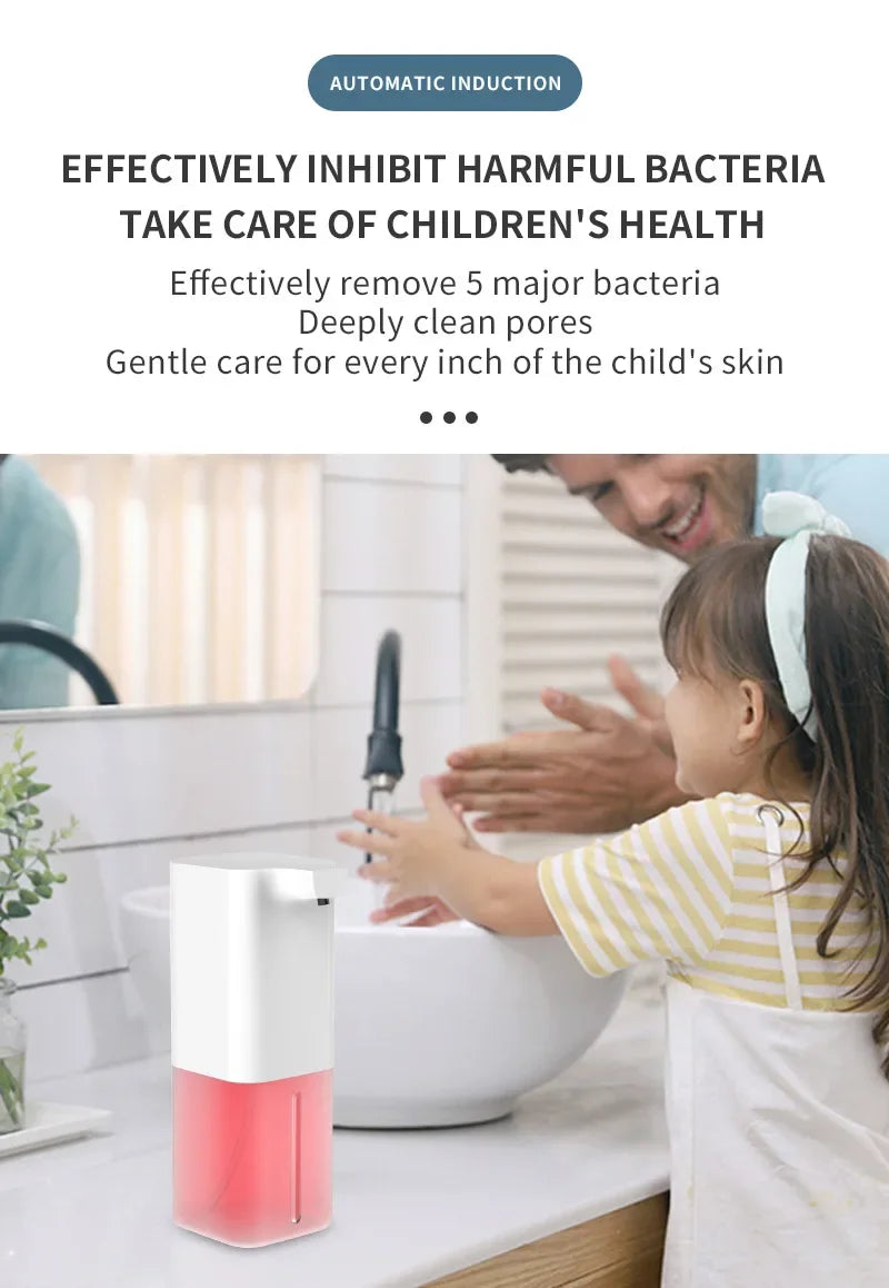 Automatic Soap Dispenser USB Rechargeable Infrared Foam Sensor