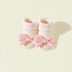 Baby Girl Bow Ankle Socks Soft Cotton Anti-Slip Toddler Socks
