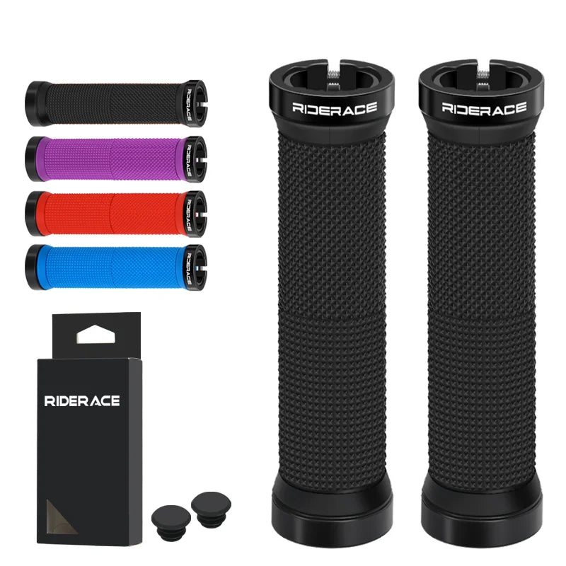 RIDE RACE Lock-On MTB Bike Handlebar Grips Anti-Slip Ergonomic Main image