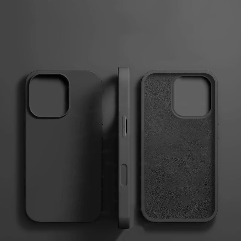 Original Liquid Silicone Case for iPhone 17 16 15 14 13 12 11 Pro Max
