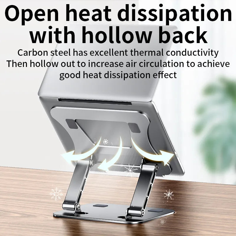 Phone tablet stand: adjustable aluminium alloy folding laptop stand