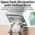 Phone tablet stand: adjustable aluminium alloy folding laptop stand