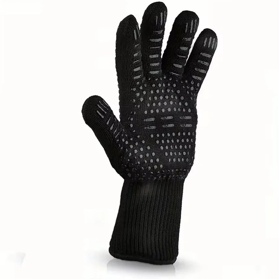 800°C Heat Resistant BBQ Gloves – Fireproof Oven & Grilling Mitts