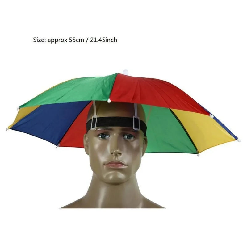 Buy Foldable Umbrella Hat Outdoor Sun & Rain