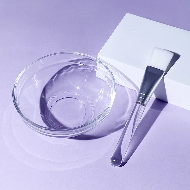 Face Mask Mixing Bowl Spoon Brush DIY Skin Care Applicator Set