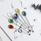 Glass Stirring Spoon Long Handle – Coffee, Milk Tea & Dessert Bar Tool
