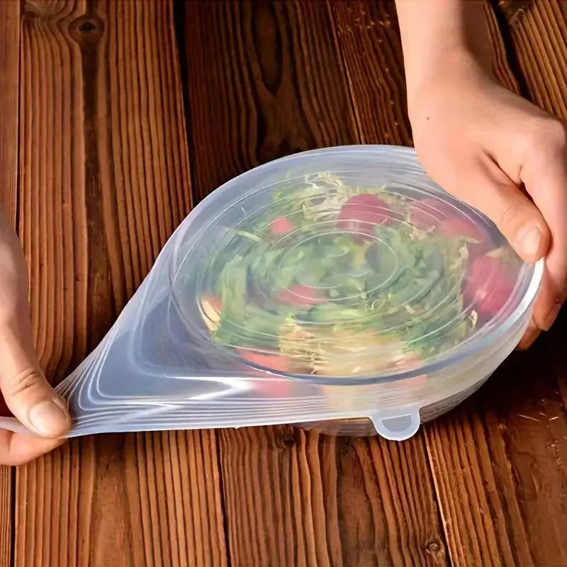 Silicone Stretch Lids 6Pcs Reusable Food Covers & Fresh Keeping Bowl Lids Main image