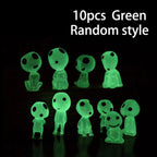 10PCS Glow in the Dark Princess Mini Garden Decor Ornaments