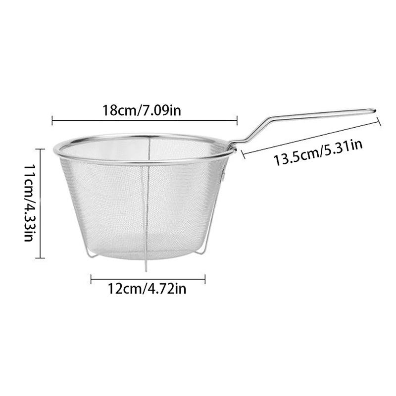Stainless Steel Fry Basket Deep Fry Strainer