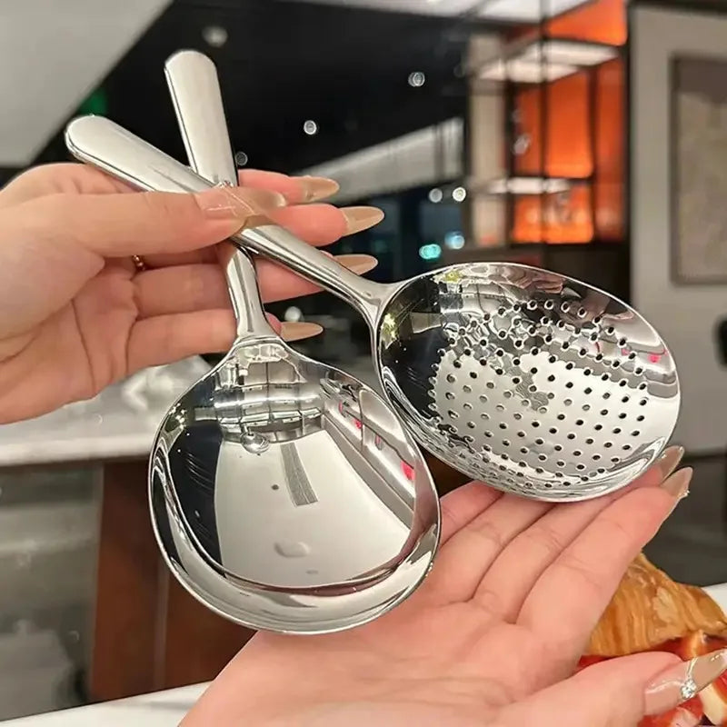Stainless Steel Soup Ladle Slotted Serving Spoon Main image