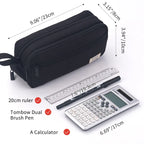 Large 3-Layer Multi-Function Pencil Case for Students