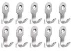 Mini Stainless Steel J Hooks Wall-Mounted Storage Hooks Set