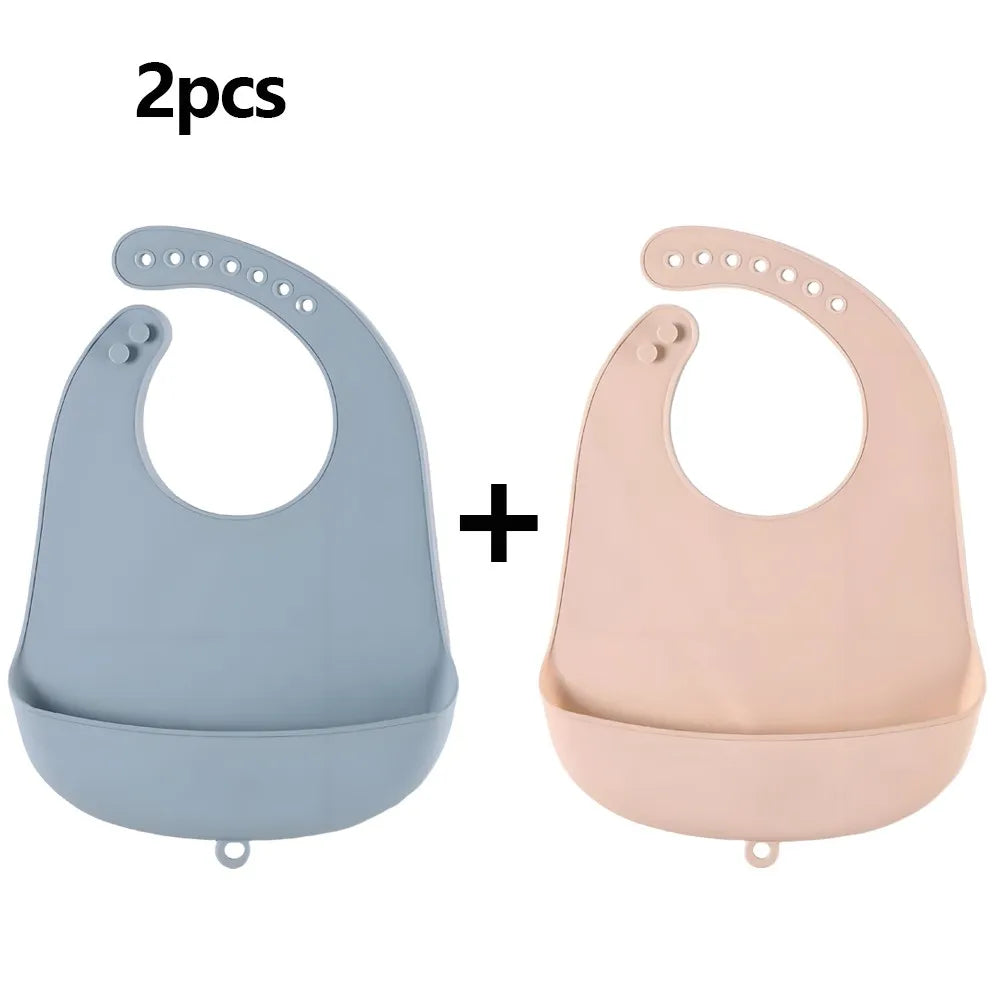 Food Grade Silicone Baby Bibs Waterproof Feeding Bib