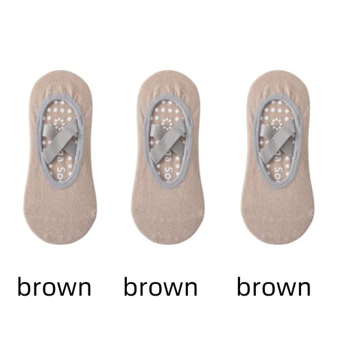 Women Yoga Socks Silicone Anti Slip Grip Pilates Ballet Breathable