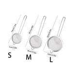 Mesh Strainer with Wooden Handle Fine Sieve