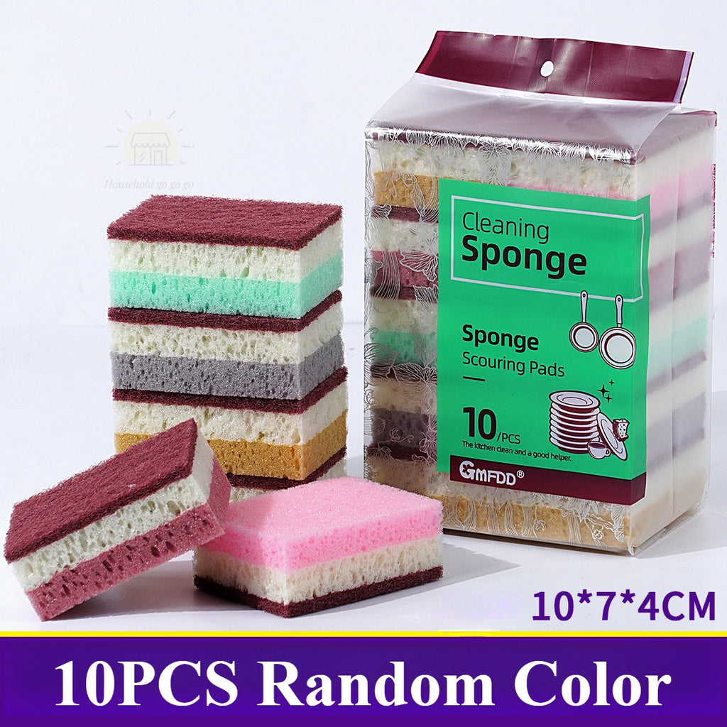Magic Cleaning Sponge Double-Sided Kitchen Scrubber