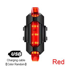 USB Rechargeable Bike Light Set with Front & Tail Light
