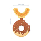 360° U Shape Baby Toothbrush Soft Silicone Infant Teether Brush