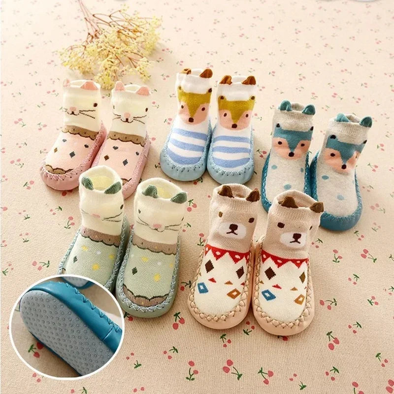 Baby Anti-Slip Floor Socks UK – Cute Cartoon Cotton Toddler Shoes Main image