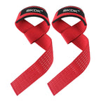 Silicone Gym Hand Grips Lifting Straps Deadlift Wrist Support Pair