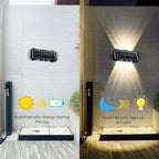 Solar Wall Light for Garden, Balcony & Outdoor Yard Decor