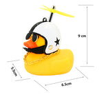 Cartoon Yellow Duck Bike Bell LED Helmet Duck Bicycle Accessory