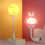 Cute Cartoon USB Night Light for Kids Bedroom Décor
