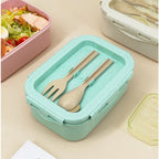 850ML Divided Lunch Box Microwave Safe Bento Food Storage Container