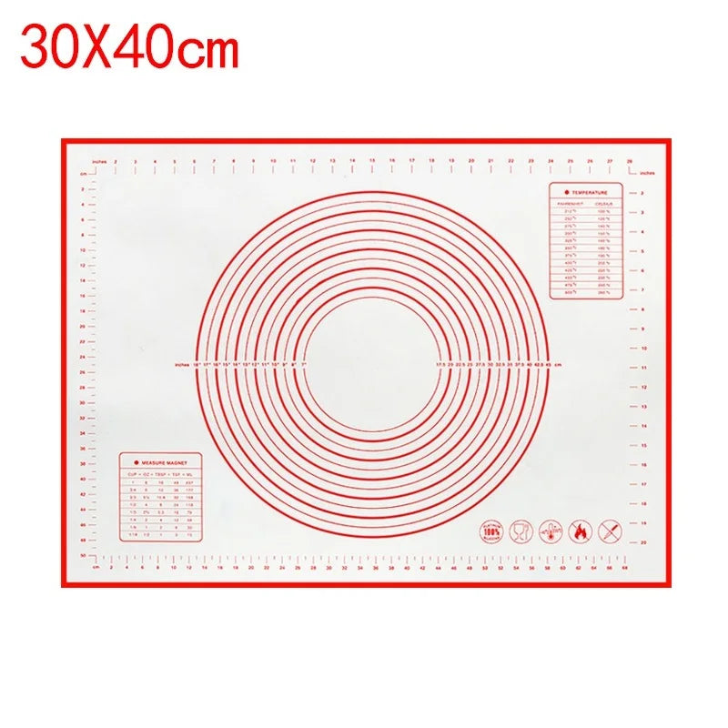 UNTIOR Silicone Baking Mat Non-Stick Dough Kneading & Pizza Rolling Pad