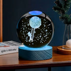 3D Astronaut Moon Landing Crystal Ball Night Light