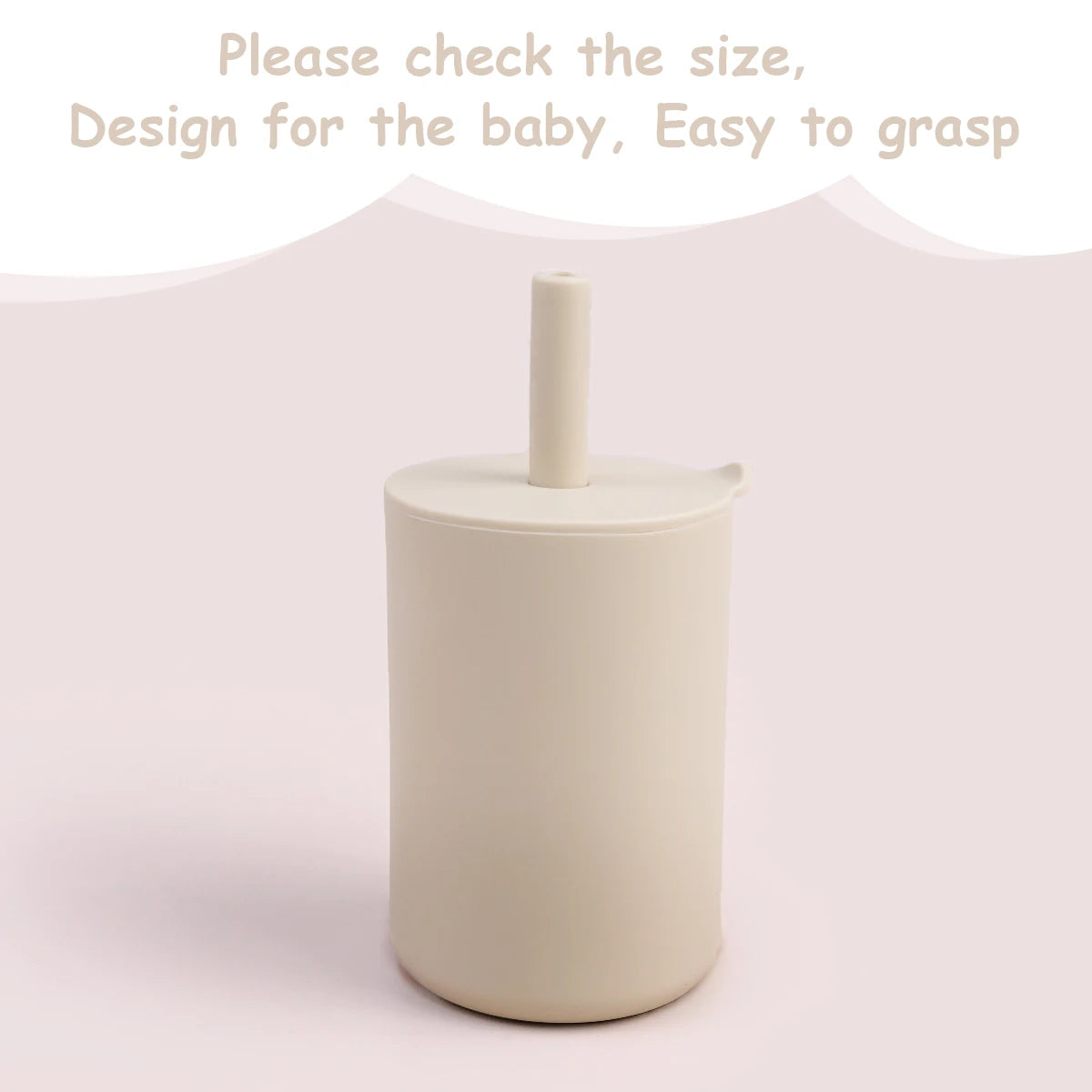 Baby Silicone Straw Cup BPA Free Toddler Water Bottle
